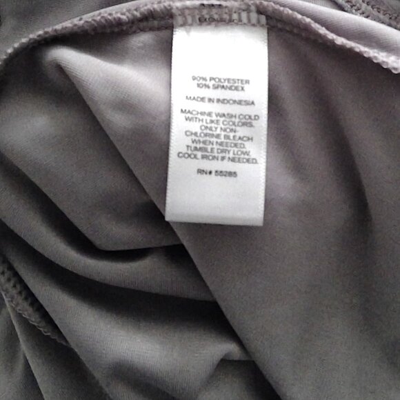 Express One Eleven Strappy Top Gray Velvety Tiered Dressy Cami Stretch EUC Sz M - Picture 4 of 4